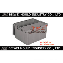 Injection Plastic Tote Box with Hinged Lid Mould